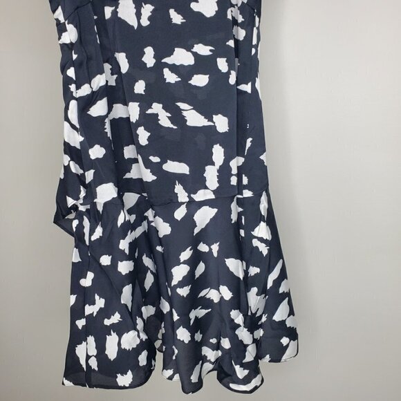 NWT Cooper St. Wildcat Wrap Mini Dress Black White Size 2 - Picture 9 of 13